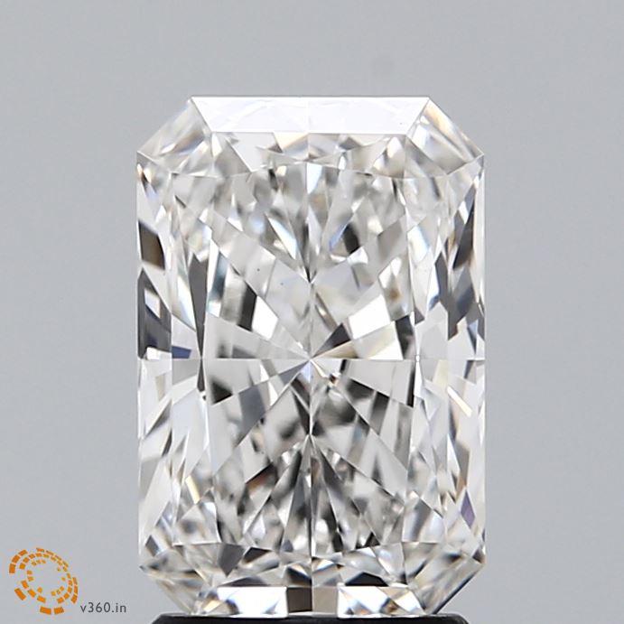 2.11 Carat Radiant Shaped, Ideal Cut, G Color, VS1 Clarity, IGI Certified Lab Grown Diamond