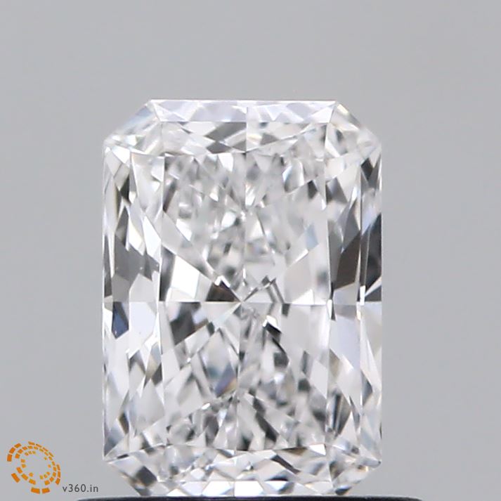 0.78 Carat Radiant Shaped, Ideal Cut, D Color, VS1 Clarity, IGI Certified Lab Grown Diamond
