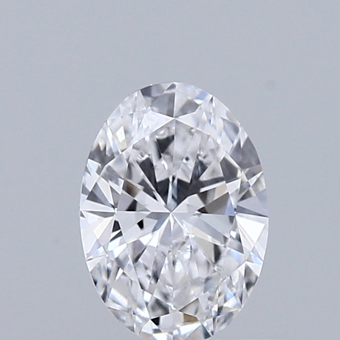 0.55 Carat Oval Shaped, Ideal Cut, D Color, VVS2 Clarity, IGI Certified Lab Grown Diamond
