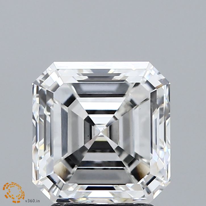 3.01 Carat Asscher Shaped, Excellent Cut, F Color, VS1 Clarity, IGI Certified Lab Grown Diamond