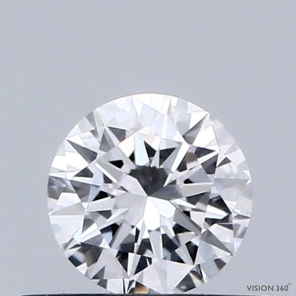 0.37 Carat Round Shaped, Excellent Cut, D Color, VVS1 Clarity, IGI Certified Lab Grown Diamond