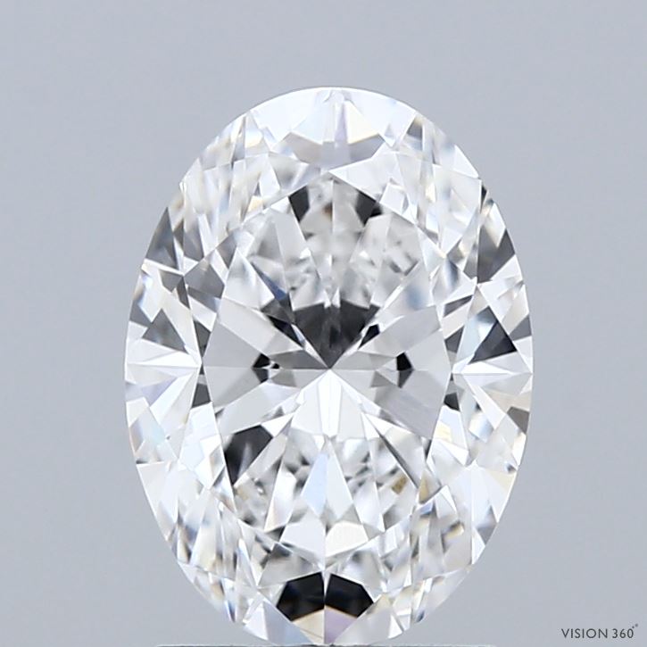2.01 Carat Oval Shaped, Ideal Cut, D Color, VVS1 Clarity, IGI Certified Lab Grown Diamond