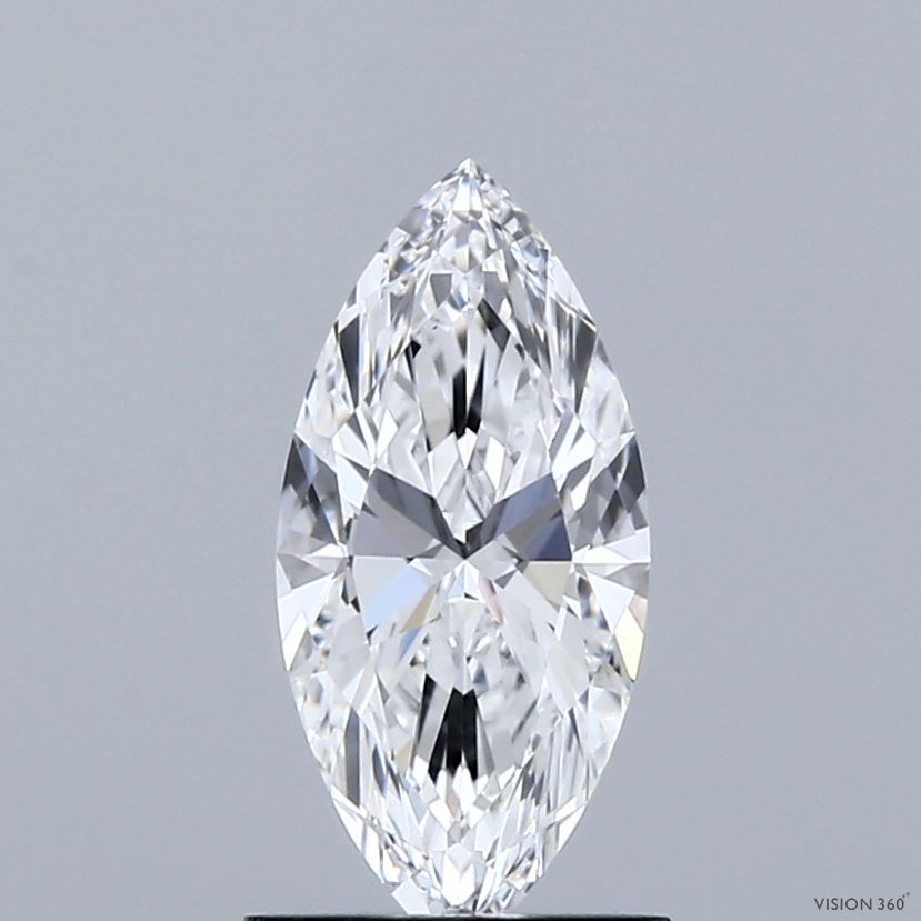 1.08 Carat Marquise Shaped, Ideal Cut, D Color, VS1 Clarity, IGI Certified Lab Grown Diamond