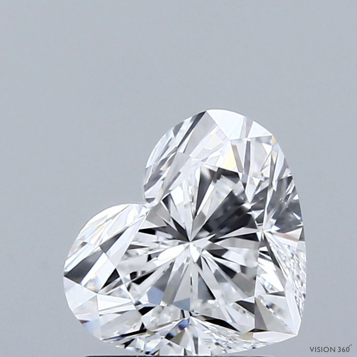 2.01 Carat Heart Shaped, Ideal Cut, D Color, VS1 Clarity, IGI Certified Lab Grown Diamond