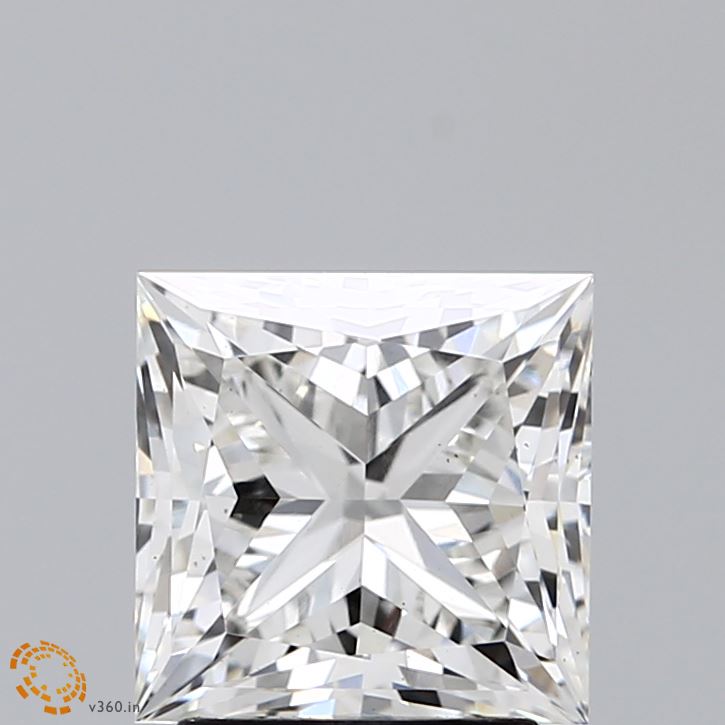 2.69 Carat Princess Shaped, Ideal Cut, G Color, VS1 Clarity, IGI Certified Lab Grown Diamond