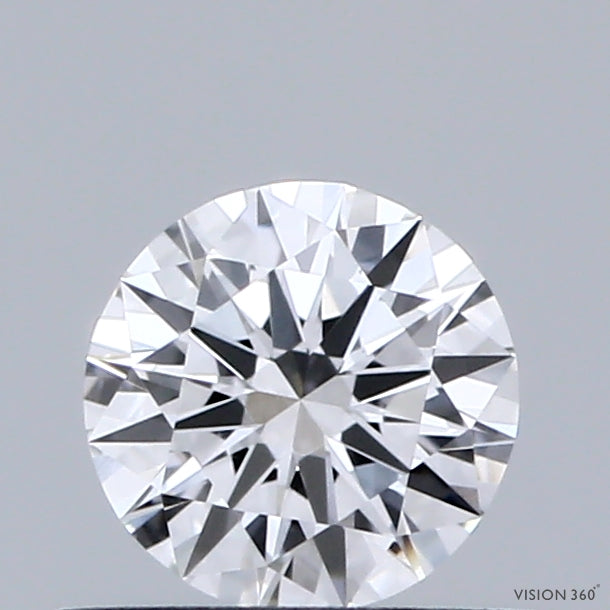 0.47 Carat Round Shaped, Excellent Cut, D Color, VVS2 Clarity, IGI Certified Lab Grown Diamond