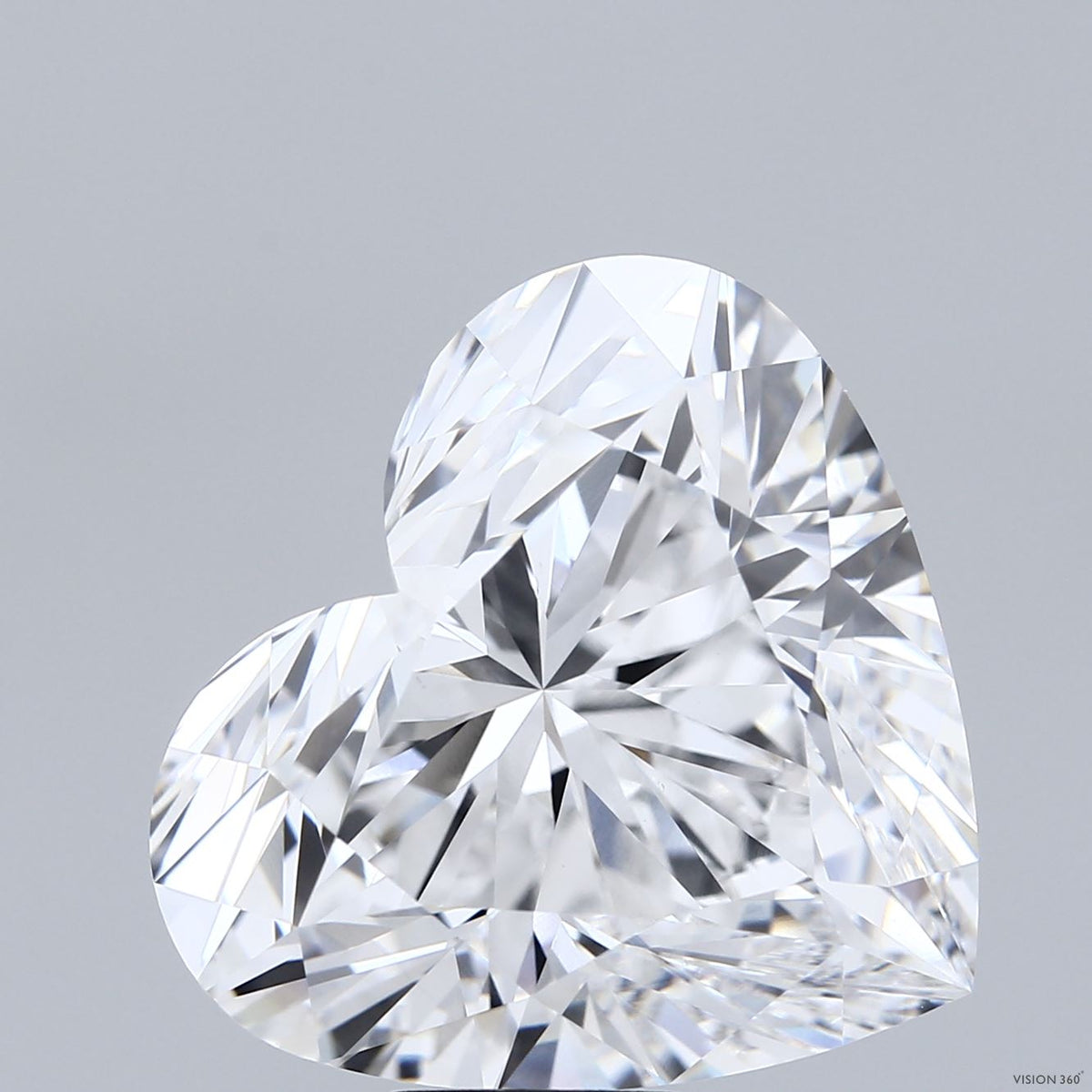 14.00 Carat Heart Shaped, Ideal Cut, D Color, VVS2 Clarity, IGI Certified Lab Grown Diamond