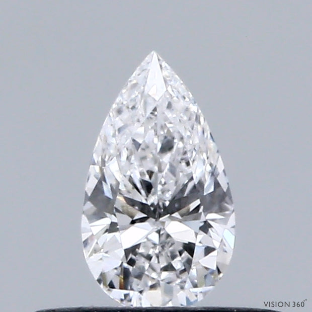 0.30 Carat Pear Shaped, Ideal Cut, D Color, VS1 Clarity, IGI Certified Lab Grown Diamond