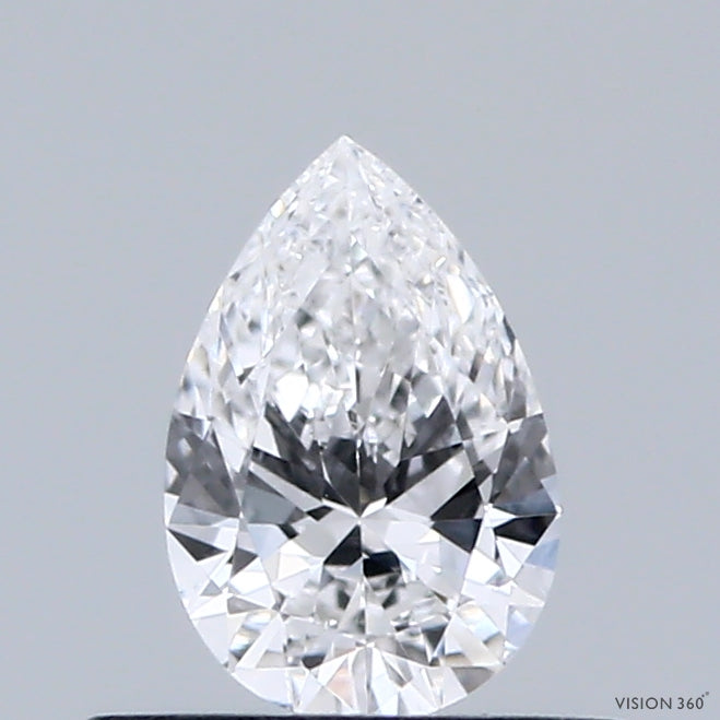 0.40 Carat Pear Shaped, Ideal Cut, D Color, VS1 Clarity, IGI Certified Lab Grown Diamond