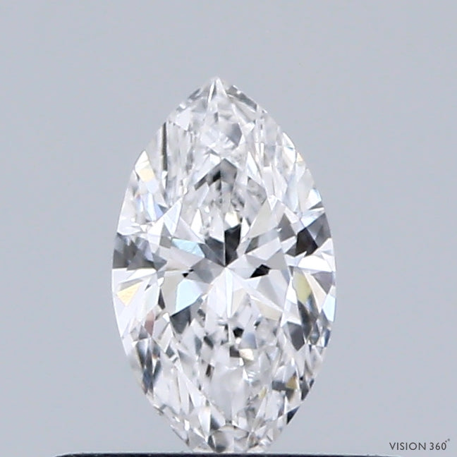 0.34 Carat Marquise Shaped, Ideal Cut, D Color, VS1 Clarity, IGI Certified Lab Grown Diamond