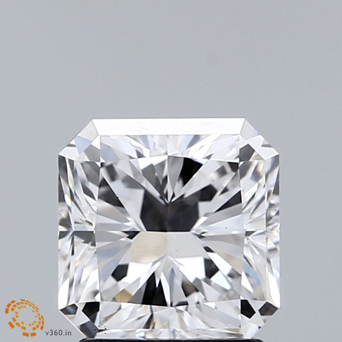 2.03 Carat Radiant Shaped, Excellent Cut, D Color, VS1 Clarity, IGI Certified Lab Grown Diamond