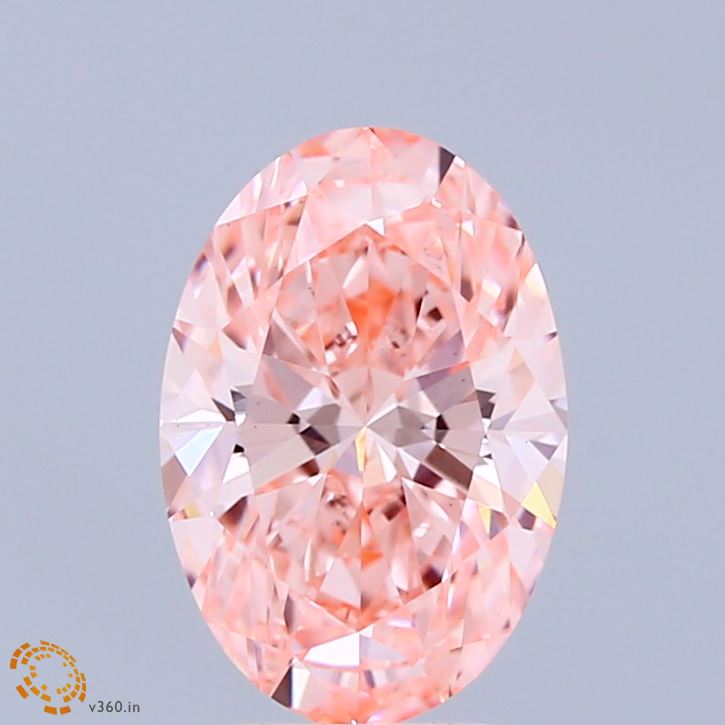1.82 Carat Oval Shaped, Ideal Cut, FANCY VIVID PINK Color, VS1 Clarity, IGI Certified Lab Grown Diamond