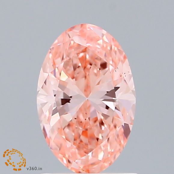 0.95 Carat Oval Shaped, Excellent Cut, FANCY VIVID PINK Color, VS2 Clarity, IGI Certified Lab Grown Diamond
