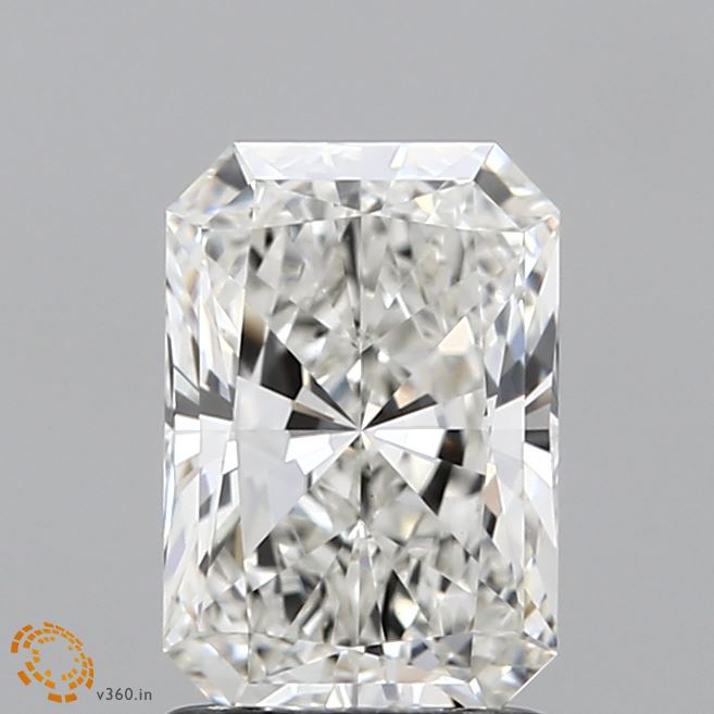1.55 Carat Radiant Shaped, Ideal Cut, F Color, VS1 Clarity, IGI Certified Lab Grown Diamond