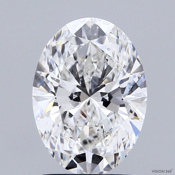 2.01 Carat Oval Shaped, Ideal Cut, F Color, VVS2 Clarity, IGI Certified Lab Grown Diamond