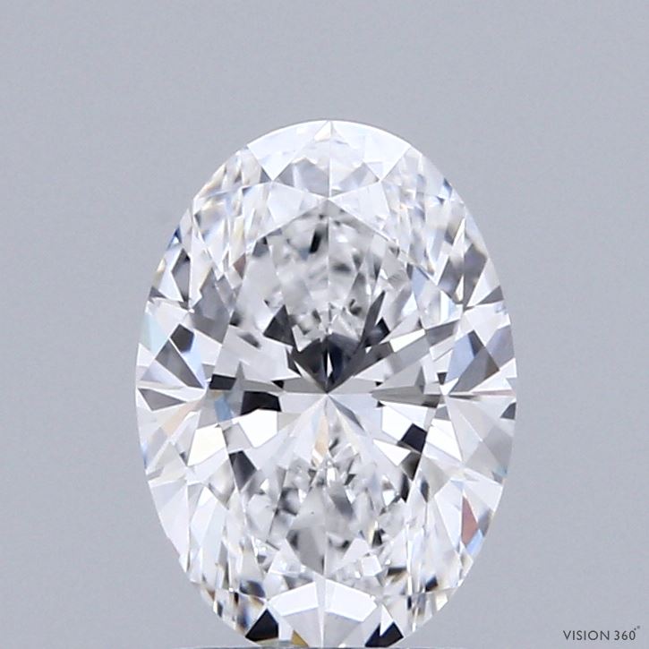 1.56 Carat Oval Shaped, Ideal Cut, D Color, VVS2 Clarity, IGI Certified Lab Grown Diamond