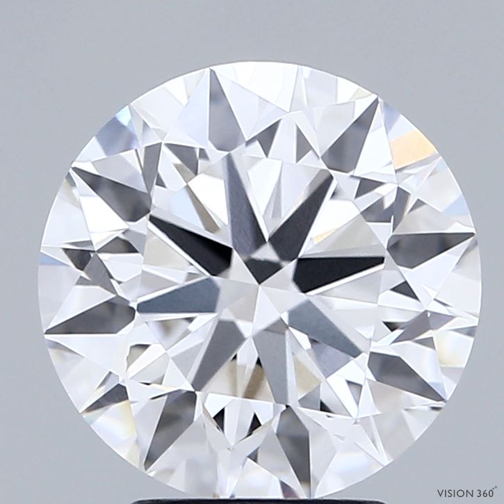 3.51 Carat Round Shaped, Excellent Cut, E Color, VVS2 Clarity, IGI Certified Lab Grown Diamond
