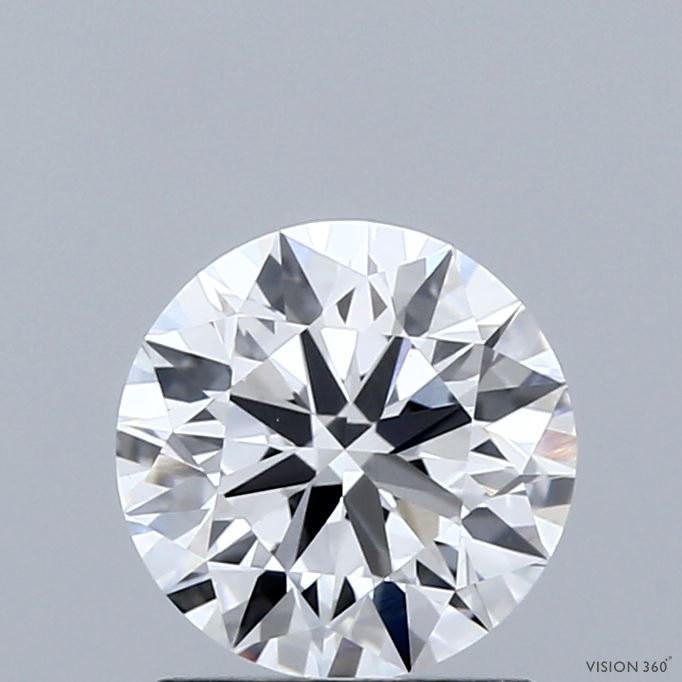 1.41 Carat Round Shaped, Ideal Cut, D Color, VVS2 Clarity, IGI Certified Lab Grown Diamond