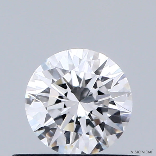 0.42 Carat Round Shaped, Excellent Cut, D Color, VVS2 Clarity, IGI Certified Lab Grown Diamond