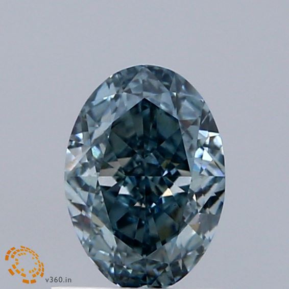 1.02 Carat Oval Shaped, Excellent Cut, FANCY INTENSE BLUE Color, VS1 Clarity, IGI Certified Lab Grown Diamond