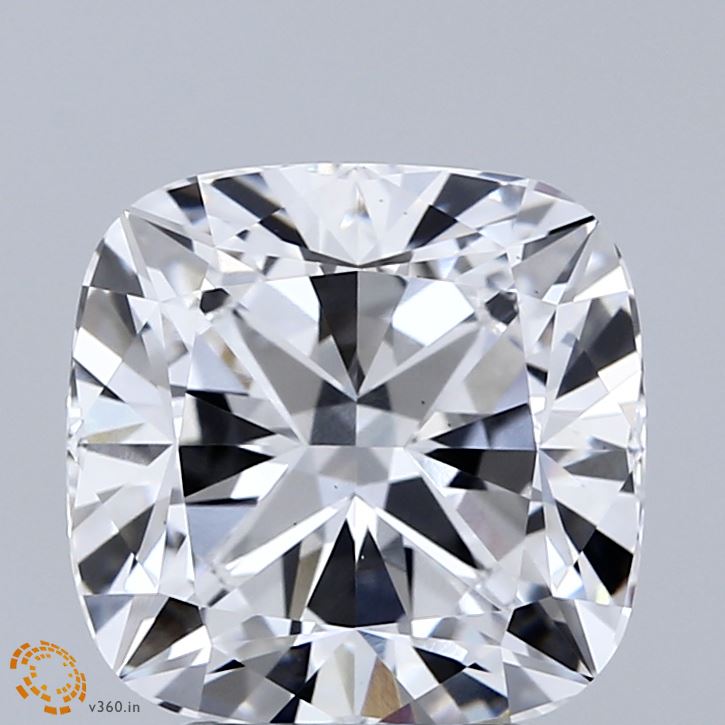 4.09 Carat Cushion Shaped, Ideal Cut, D Color, VS1 Clarity, IGI Certified Lab Grown Diamond