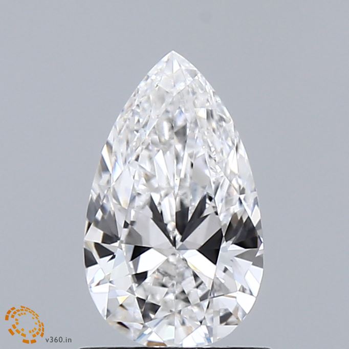 0.98 Carat Pear Shaped, Ideal Cut, E Color, VS1 Clarity, IGI Certified Lab Grown Diamond
