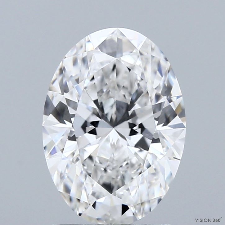 2.05 Carat Oval Shaped, Ideal Cut, D Color, VVS2 Clarity, IGI Certified Lab Grown Diamond