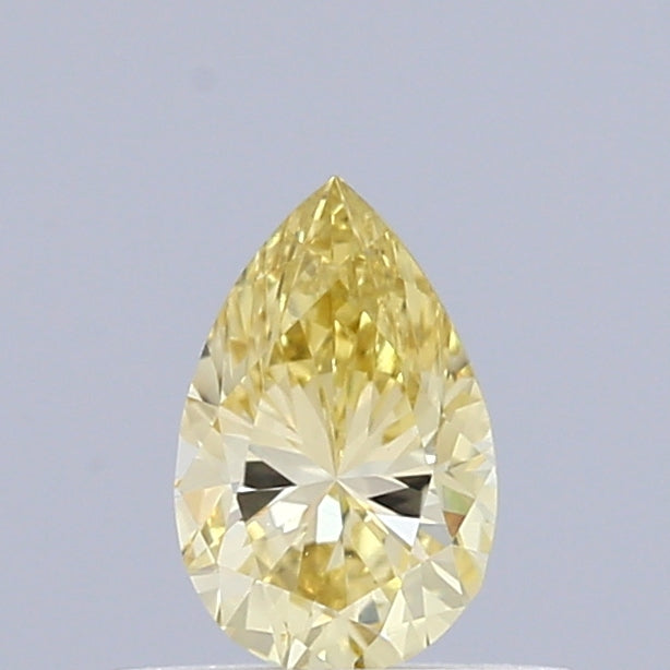 0.31 Carat Pear Shaped, Very Good Cut, FANCY YELLOW Color, VVS2 Clarity, IGI Certified Lab Grown Diamond
