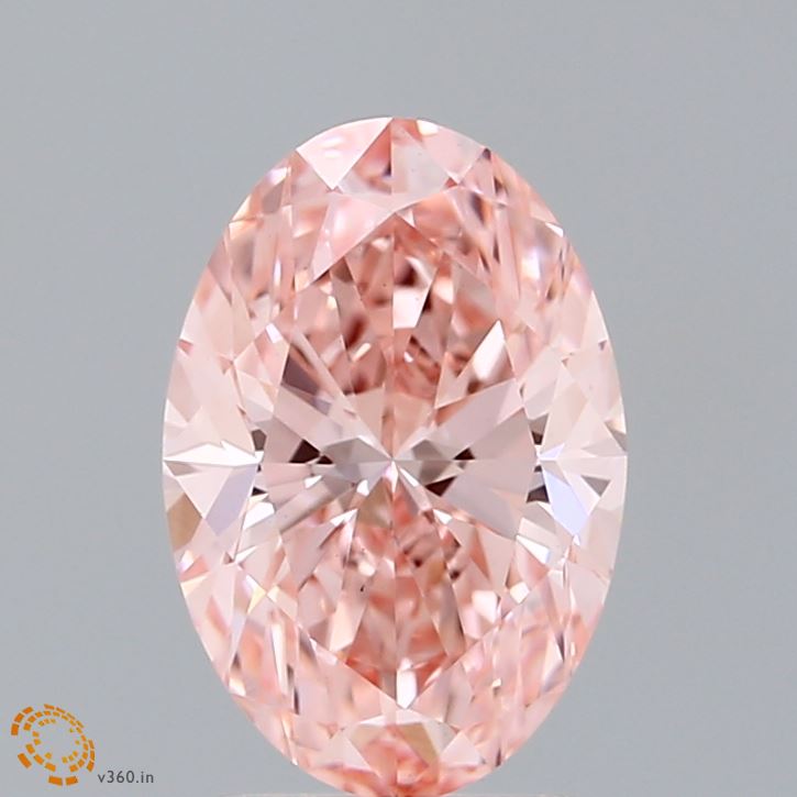 2.02 Carat Oval Shaped, Excellent Cut, FANCY VIVID PINK Color, VS1 Clarity, IGI Certified Lab Grown Diamond