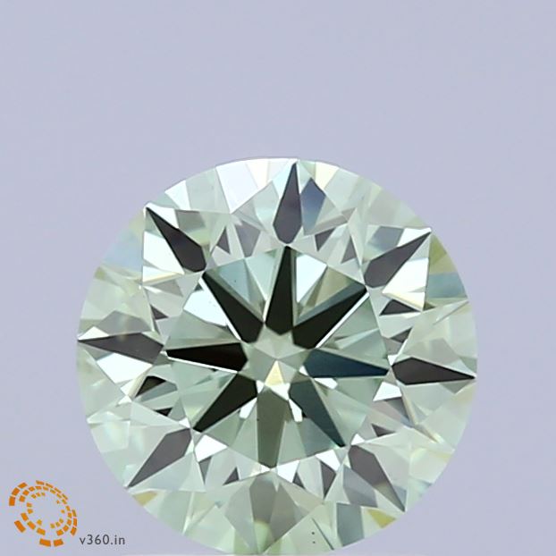1.50 Carat Round Shaped, Ideal Cut, FANCY VIVID GREEN Color, VS1 Clarity, IGI Certified Lab Grown Diamond