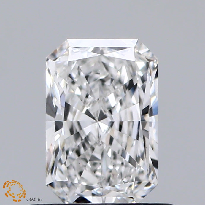 0.74 Carat Radiant Shaped, Excellent Cut, D Color, VS1 Clarity, IGI Certified Lab Grown Diamond