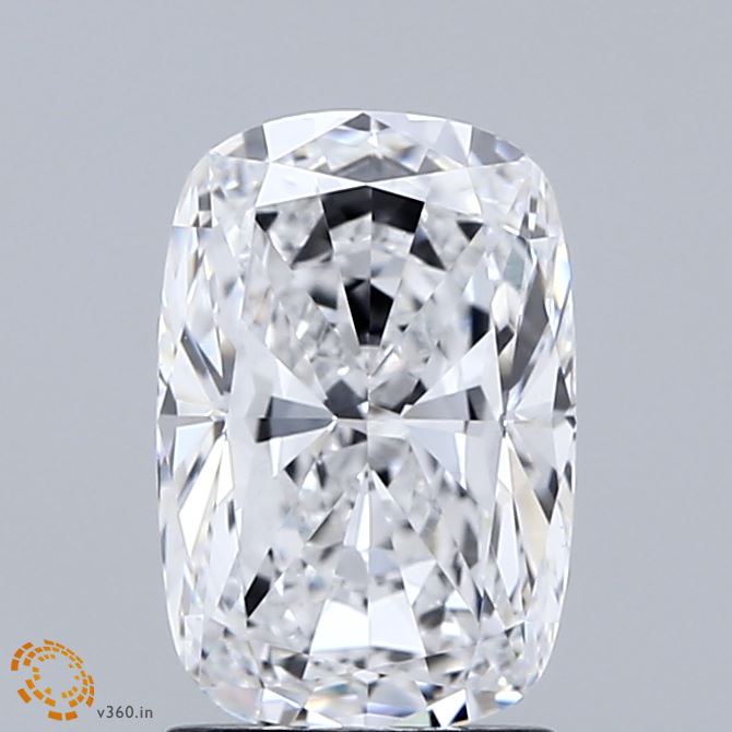 2.01 Carat Cushion Shaped, Excellent Cut, D Color, VS1 Clarity, IGI Certified Lab Grown Diamond