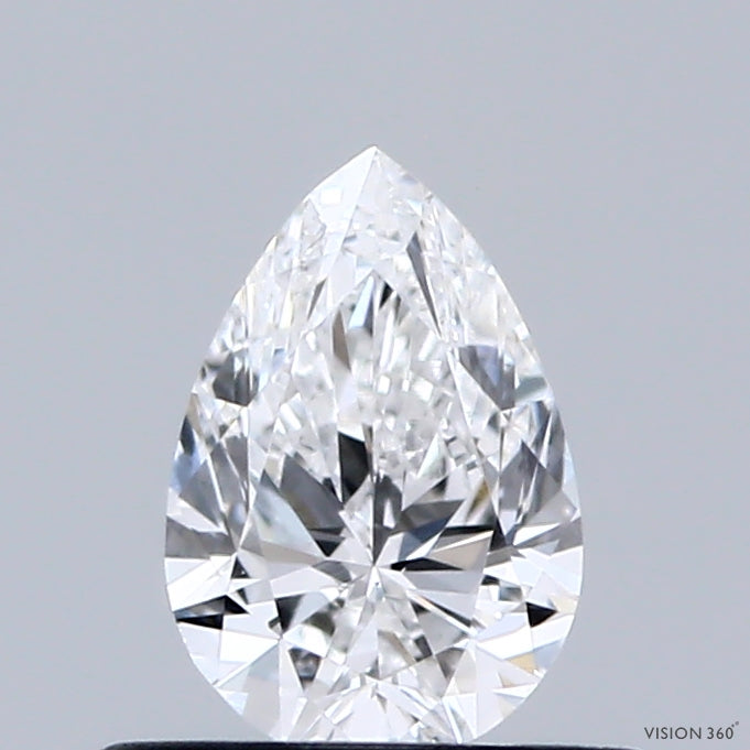 0.49 Carat Pear Shaped, Ideal Cut, D Color, VS1 Clarity, IGI Certified Lab Grown Diamond
