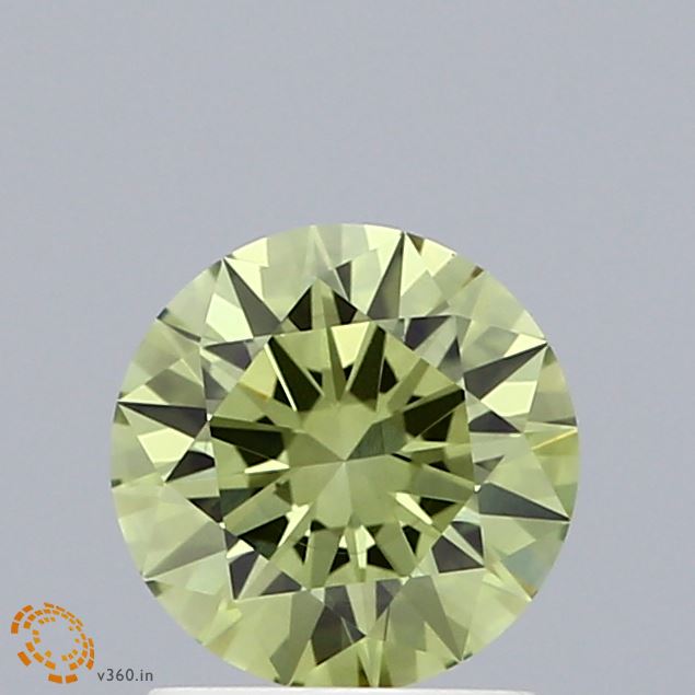 0.97 Carat Round Shaped, Excellent Cut, FANCY VIVID GREEN Color, VS1 Clarity, IGI Certified Lab Grown Diamond