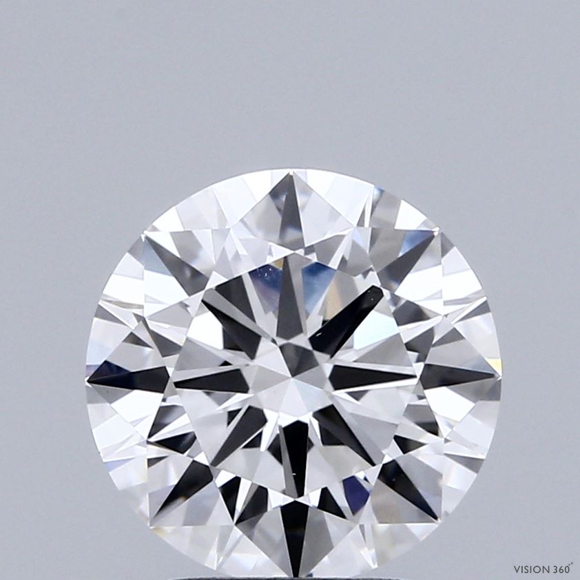 2.81 Carat Round Shaped, Ideal Cut, E Color, VVS2 Clarity, IGI Certified Lab Grown Diamond