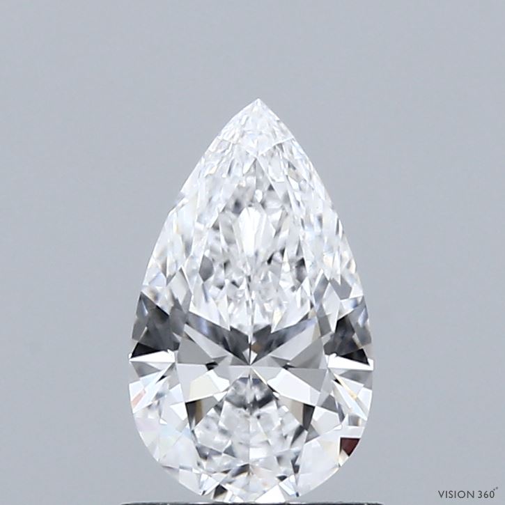 1.00 Carat Pear Shaped, Ideal Cut, D Color, VS1 Clarity, IGI Certified Lab Grown Diamond