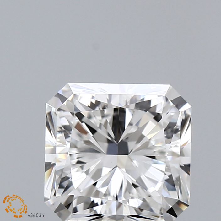 2.08 Carat Radiant Shaped, Ideal Cut, E Color, VS1 Clarity, IGI Certified Lab Grown Diamond