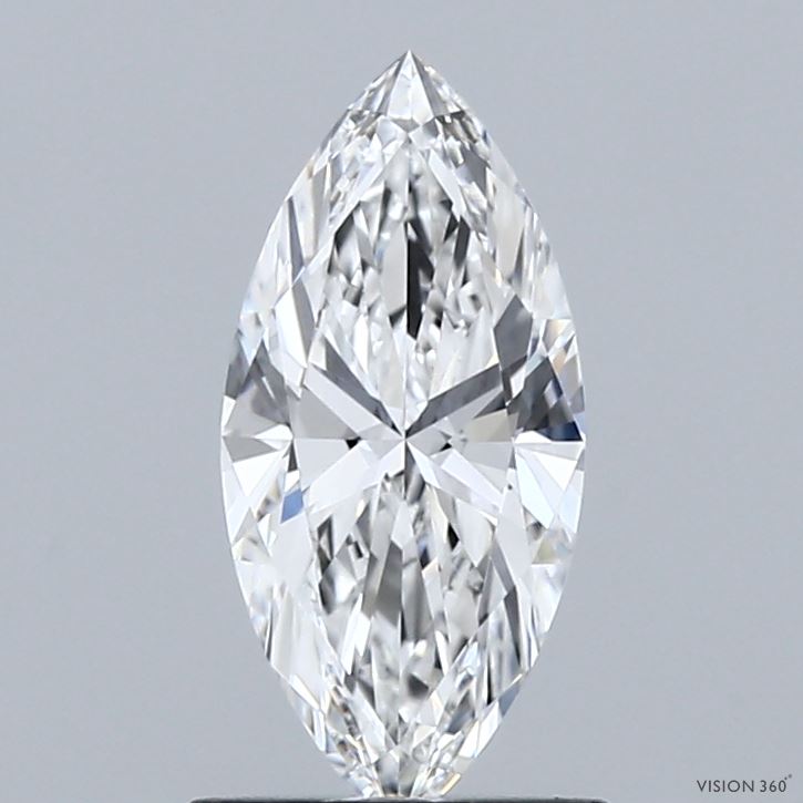 1.00 Carat Marquise Shaped, Ideal Cut, E Color, VVS2 Clarity, IGI Certified Lab Grown Diamond