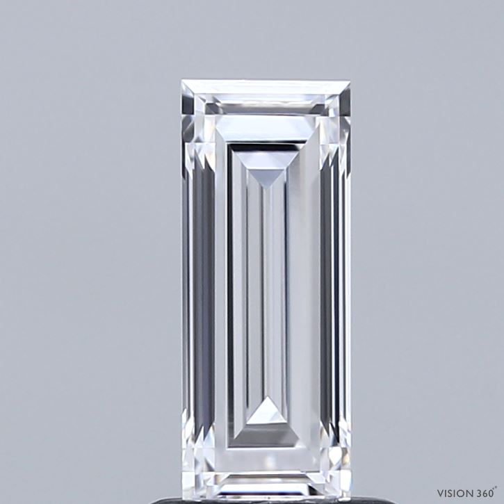 1.03 Carat Baguette Shaped, Very Good Cut, D Color, VVS1 Clarity, IGI Certified Lab Grown Diamond