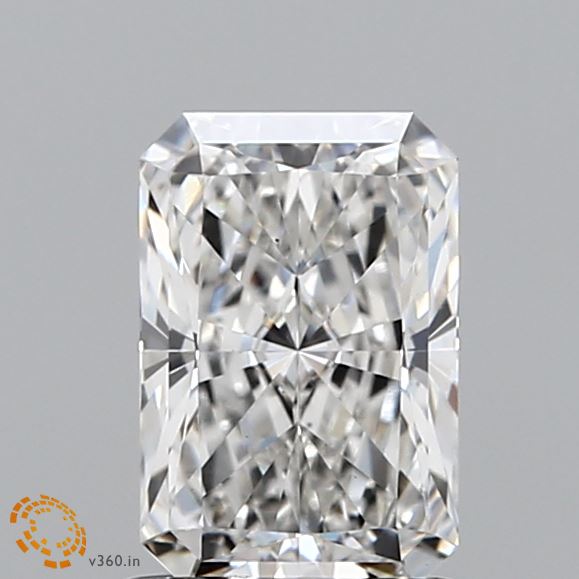 1.14 Carat Radiant Shaped, Ideal Cut, F Color, VS1 Clarity, IGI Certified Lab Grown Diamond