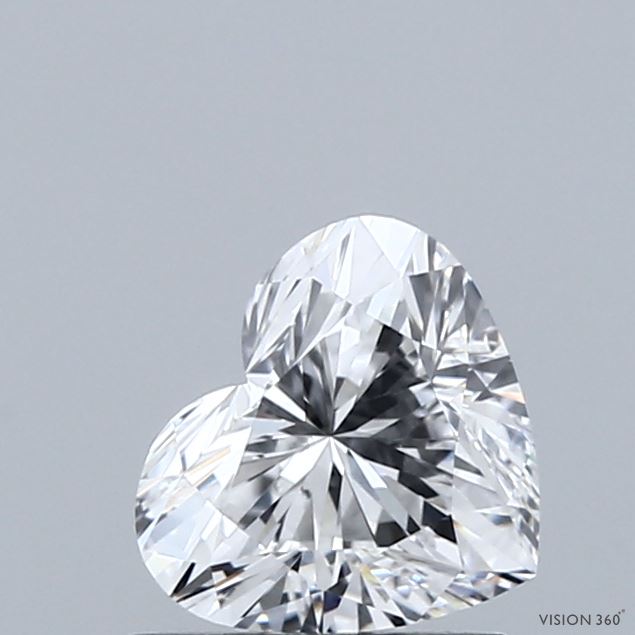 1.03 Carat Heart Shaped, Ideal Cut, D Color, VVS1 Clarity, IGI Certified Lab Grown Diamond
