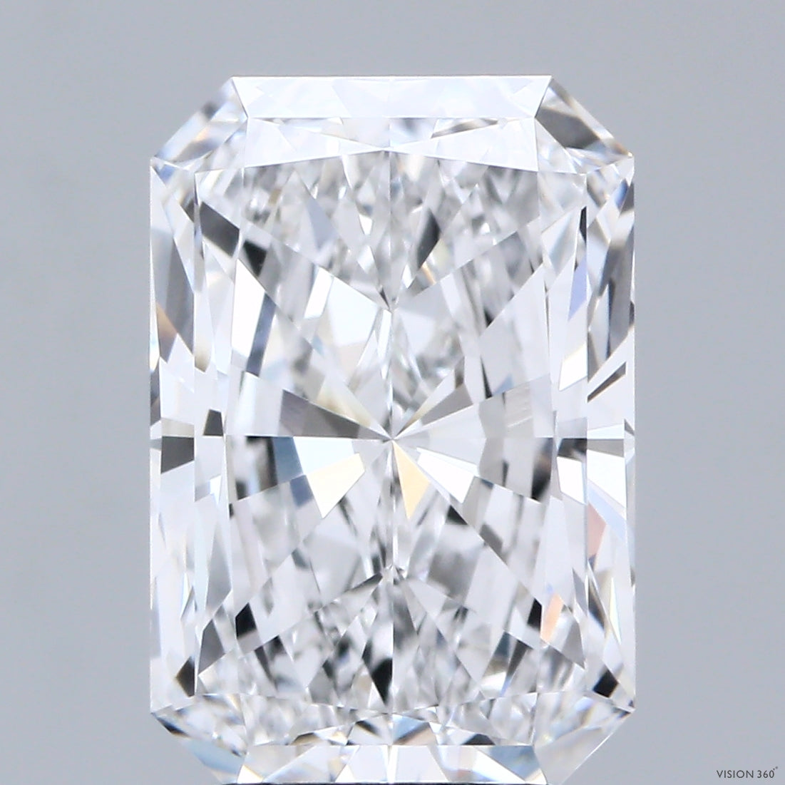 4.01 Carat Radiant Shaped, Excellent Cut, D Color, VVS2 Clarity, IGI Certified Lab Grown Diamond
