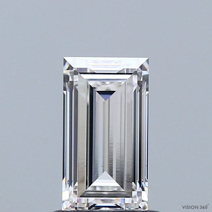 1.09 Carat Baguette Shaped, Very Good Cut, E Color, VVS2 Clarity, IGI Certified Lab Grown Diamond