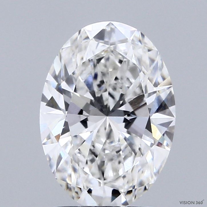 2.02 Carat Oval Shaped, Ideal Cut, F Color, VVS2 Clarity, IGI Certified Lab Grown Diamond