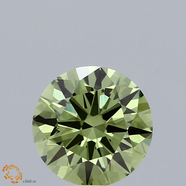1.31 Carat Round Shaped, Excellent Cut, FANCY VIVID GREEN Color, VS2 Clarity, IGI Certified Lab Grown Diamond