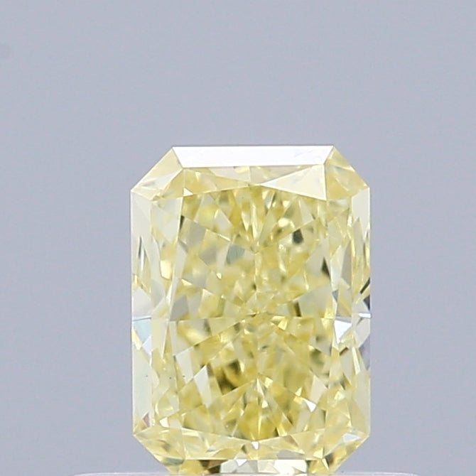 0.50 Carat Radiant Shaped, Excellent Cut, FANCY INTENSE YELLOW Color, VS1 Clarity, IGI Certified Lab Grown Diamond