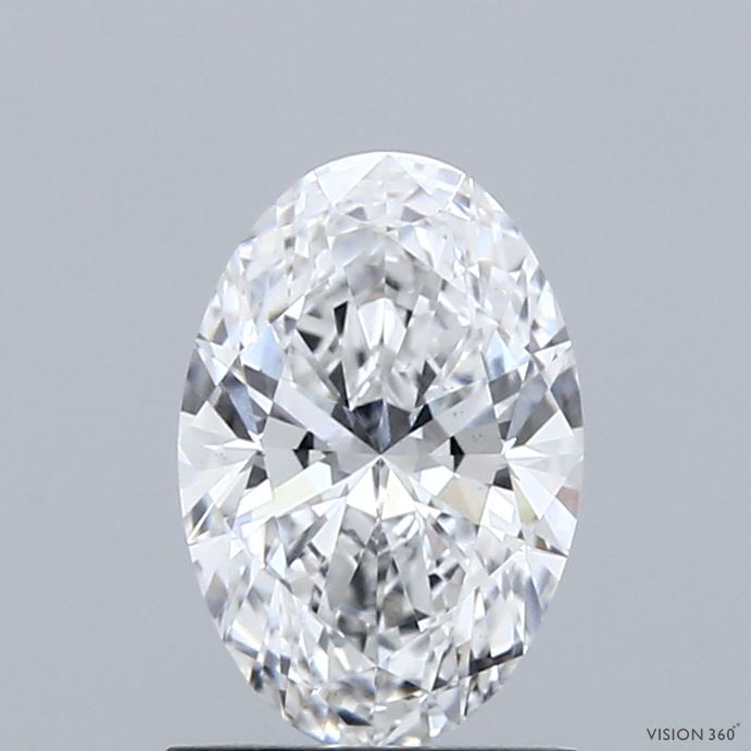 1.10 Carat Oval Shaped, Ideal Cut, D Color, VS1 Clarity, IGI Certified Lab Grown Diamond