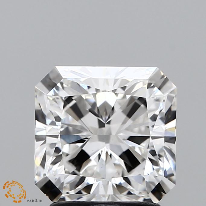 2.02 Carat Radiant Shaped, Ideal Cut, E Color, VS1 Clarity, IGI Certified Lab Grown Diamond