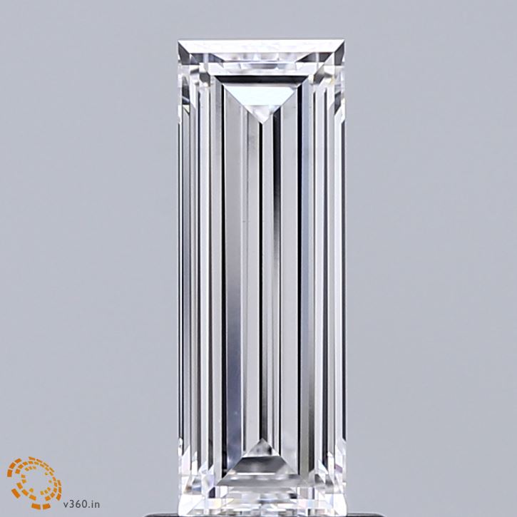 1.10 Carat Baguette Shaped, Very Good Cut, D Color, VS1 Clarity, IGI Certified Lab Grown Diamond