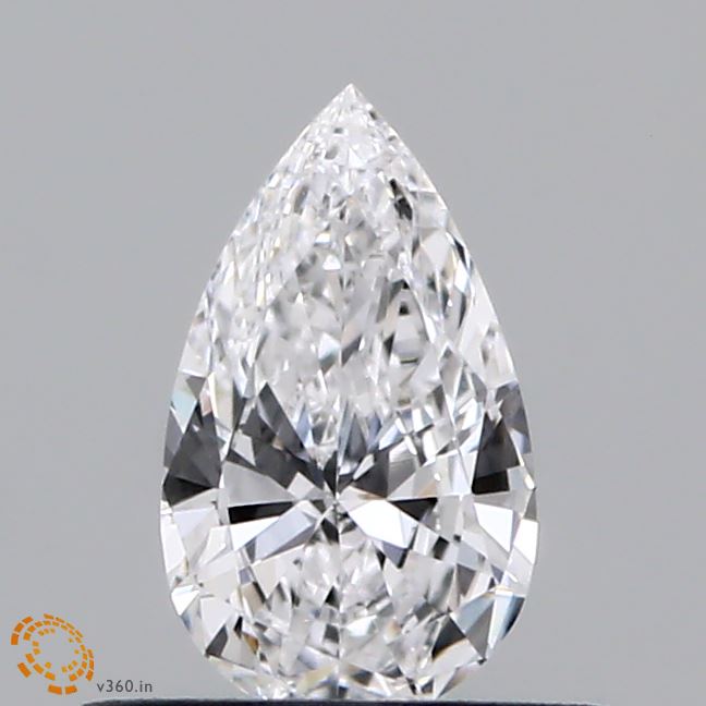 0.38 Carat Pear Shaped, Very Good Cut, D Color, VVS2 Clarity, IGI Certified Lab Grown Diamond